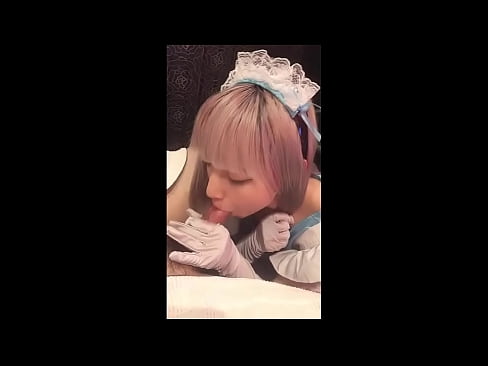 ❤️ Idol Japanese [mayuka], Aṣọ iranṣẹbinrin Faranse, apakan 1, ifefẹfẹ ati fifẹ kuro pẹlu ipara ️❌ Ohun onihoho ti ile